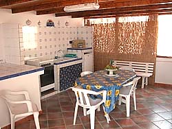 Cucina in veranda